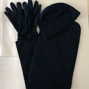 New Blue Fleece Scarf Set